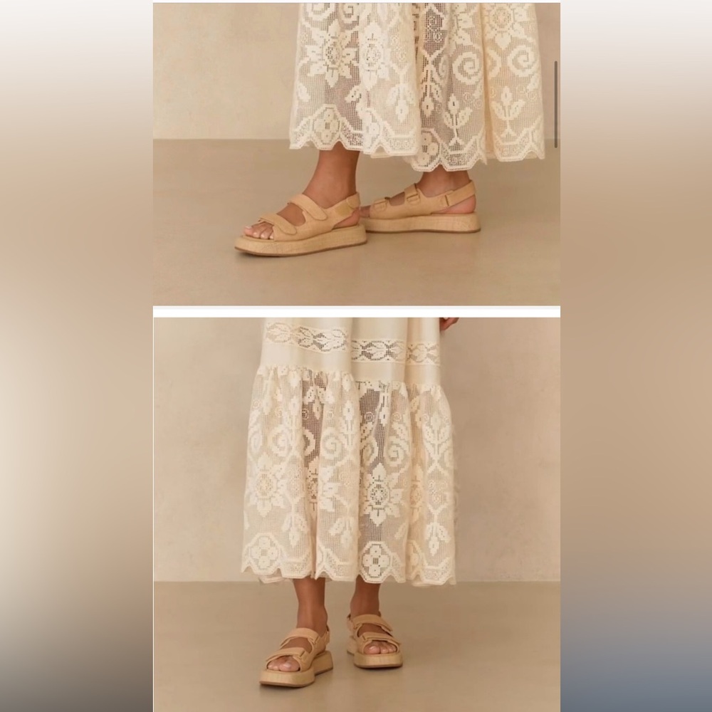 Loeffler Randall Blaise Natural Raffia Platform Sandal size 6 - Picture 6 of 12